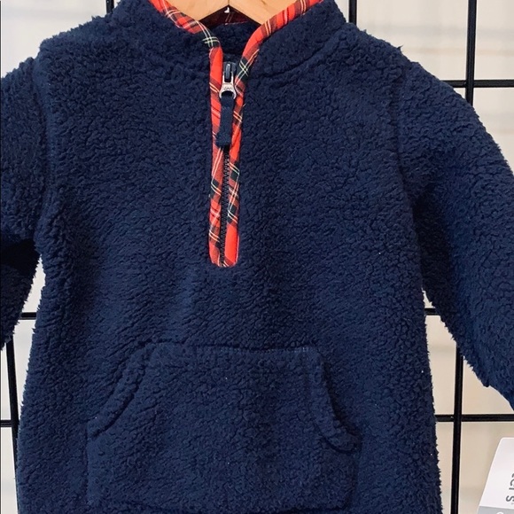 NWT Carter’s Sherpa Christmas Bodysuit Romper - Picture 3 of 7